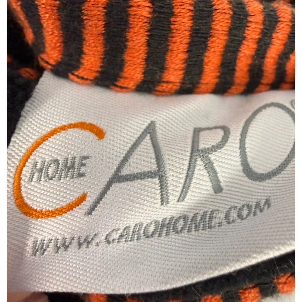 New CARO Home Halloween Skeleton Embroidered Hand Towel Set Black, 2 Towels